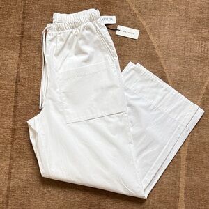 Aritzia Babaton System Poplin White Pants size small NWT